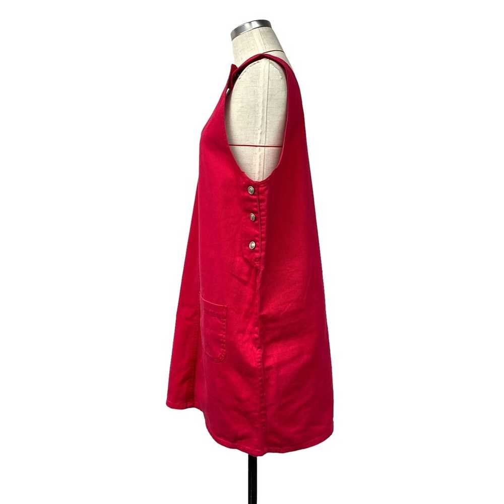 Vintage Sostanza Womens Size L Red Overall Dress - image 2