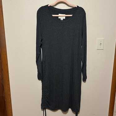 Evy's Tree Jenevieve Charcoal Ruched Dress Size XL - image 1