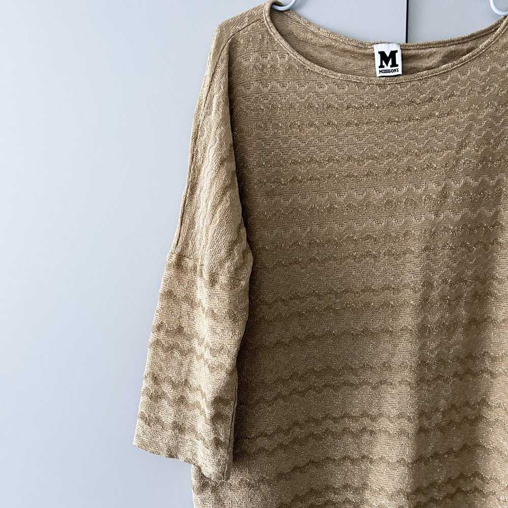 Luxury × Missoni × Vintage Missoni gold blouse - image 2