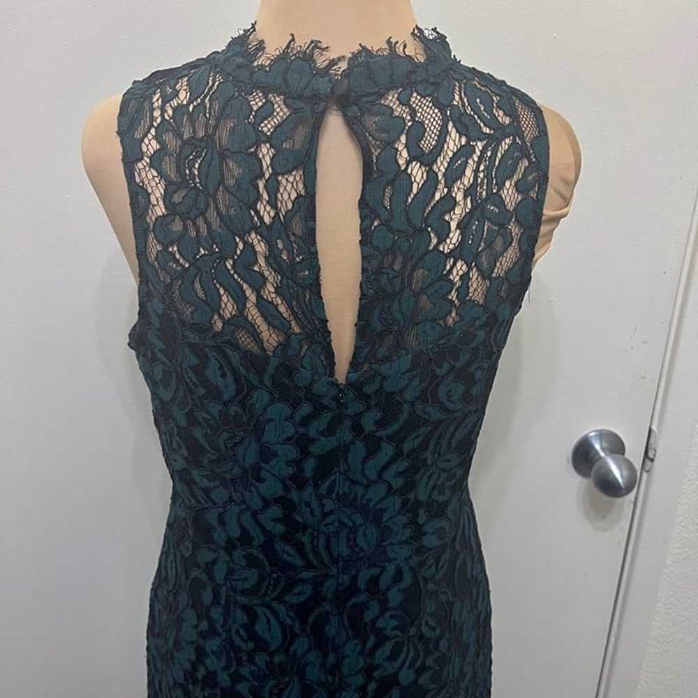 Eliza J Hunter Green Lace Sheath Dress Sleeveless… - image 7