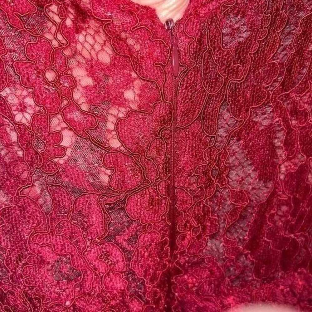 Vintage Nina Canacci Asymmetrical Lace Dress W/La… - image 7