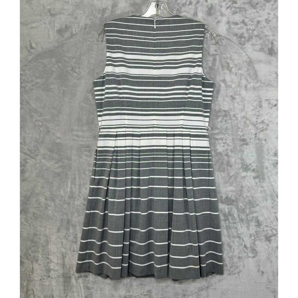 Calvin Klein Dress Womens 12 Gray White Stripe Fi… - image 2