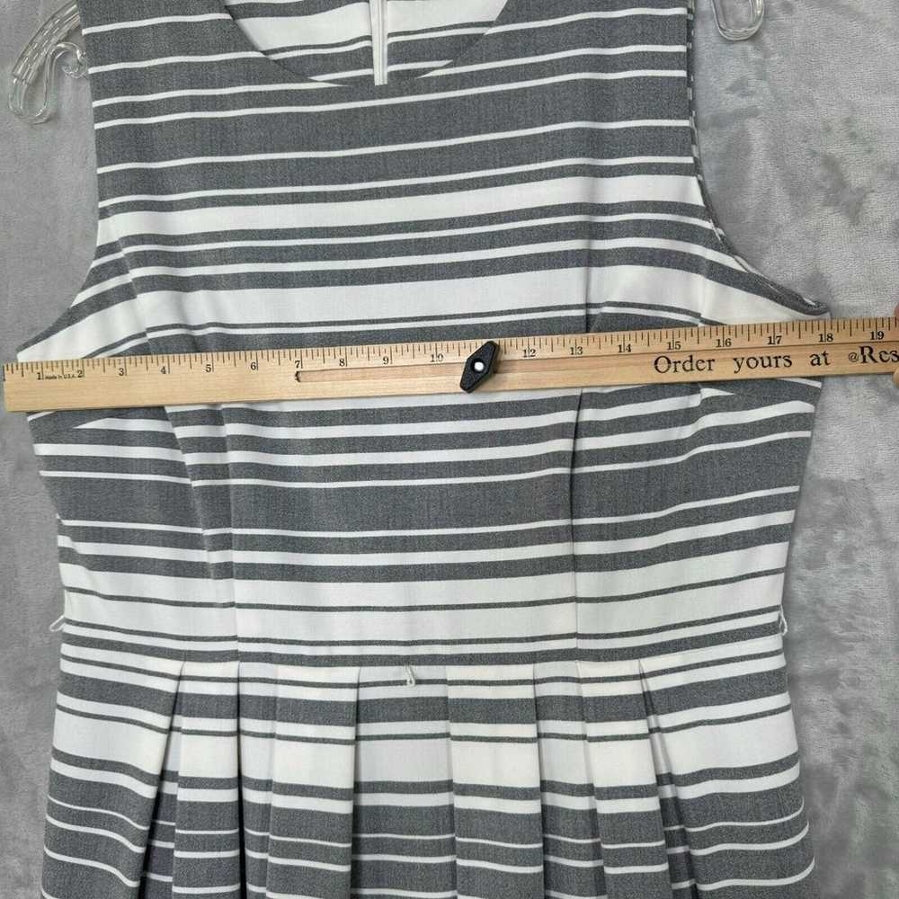 Calvin Klein Dress Womens 12 Gray White Stripe Fi… - image 6