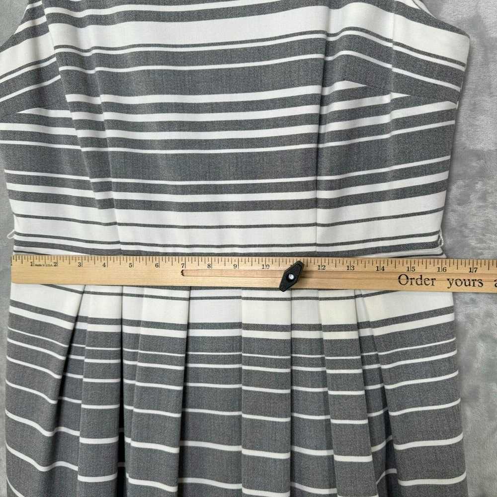 Calvin Klein Dress Womens 12 Gray White Stripe Fi… - image 9