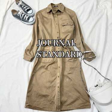 Journal Standard Beige Shirt Dress M Made in Japa… - image 1