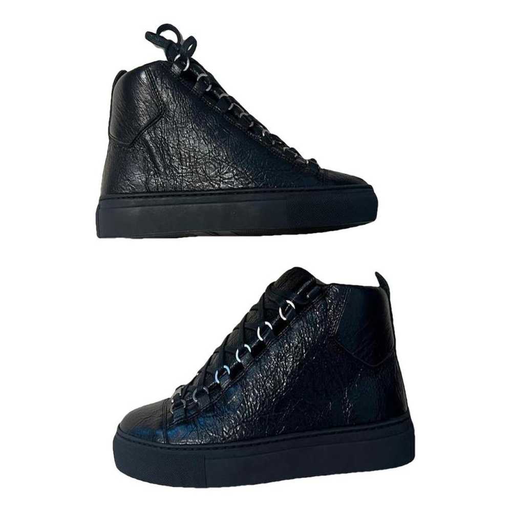 Balenciaga Arena leather high trainers - image 1