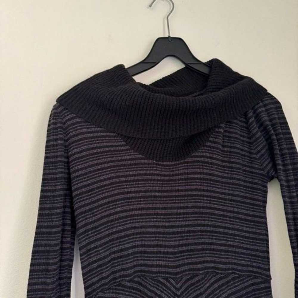 Prana Striped Cowl Neck Monica Sweater Dress Size… - image 4