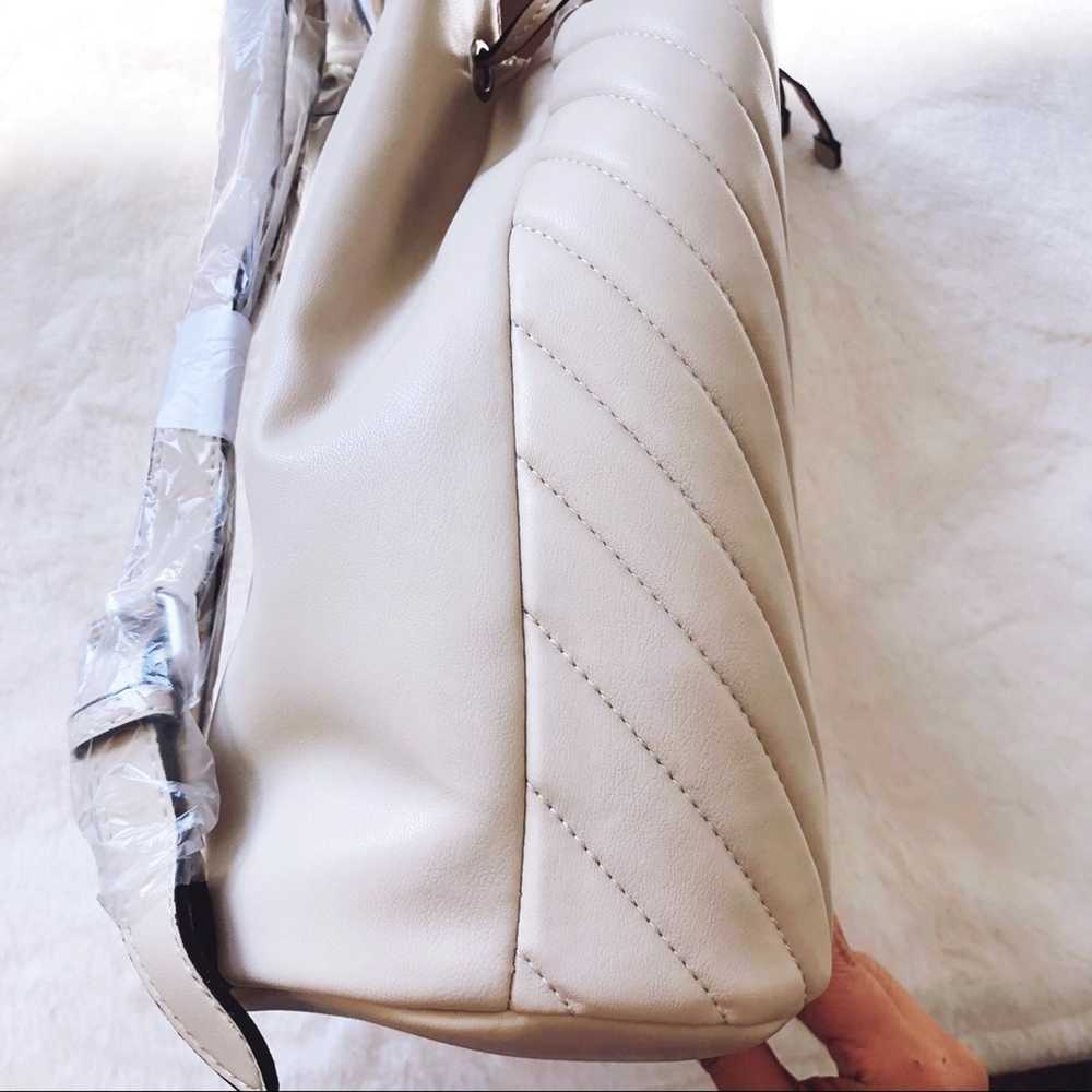 Other Sam Edelman Ivory Faux Leather Backpack - image 4