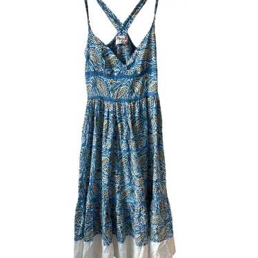 Free People Boho Chic Eyelet Floral Midi Dress