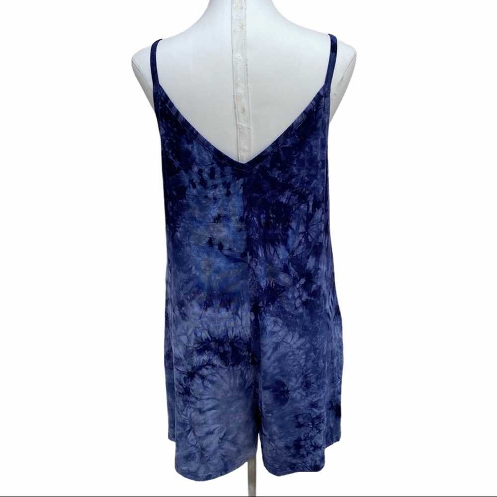 Simple by Suzanne Betro Navy Tie-Dye Romper - image 3