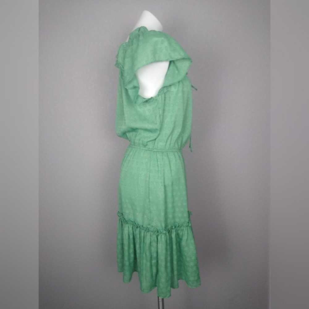 CURRENT AIR Ruffle Tie Neck Ruffle Dress Size Med… - image 3