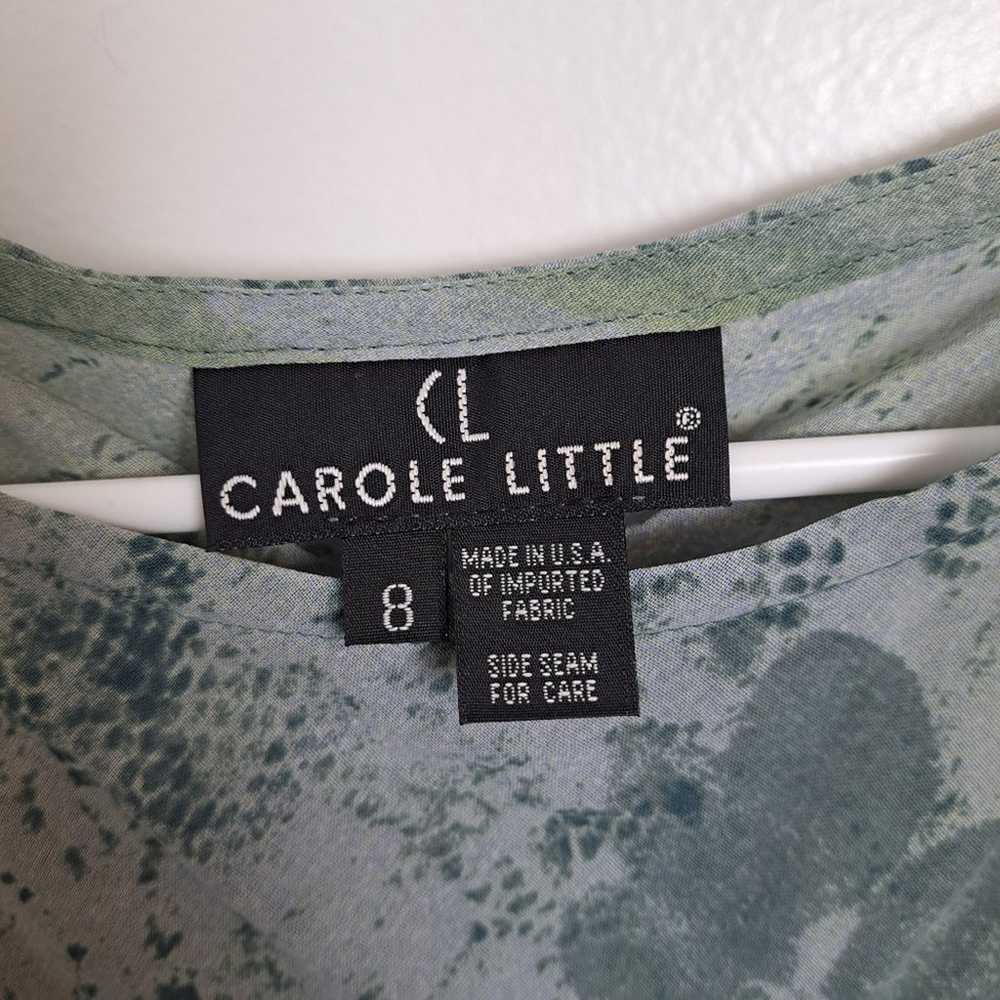 Carole Little Blue Green Leaves Sheer Fairygrunge… - image 4