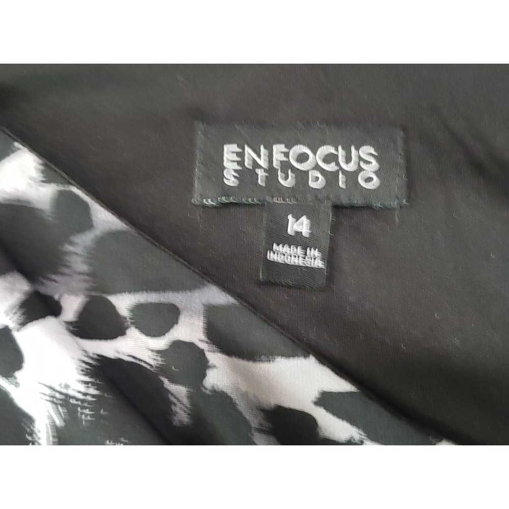 En Focus Studio Black & Gray Animal Print Sleevel… - image 5