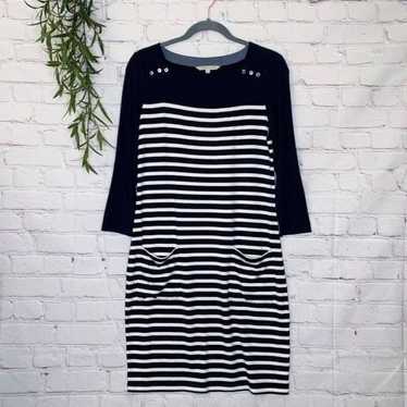 41 Hawthorn striped navy dress small