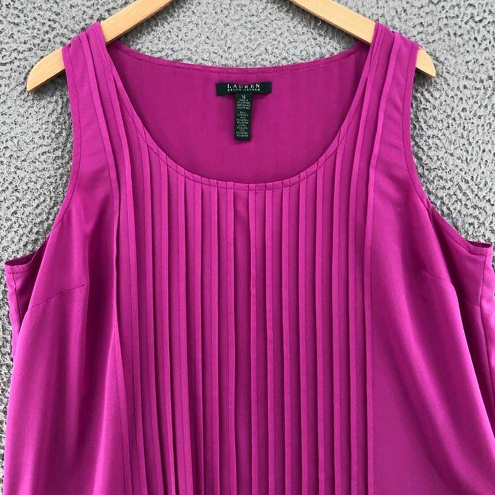 Lauren Ralph Lauren Dress Womens 16 Purple Tank S… - image 2