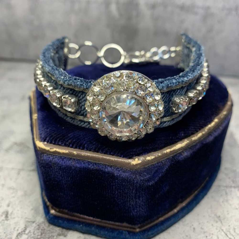 One of a kind Bling Jean Bracelet - image 4