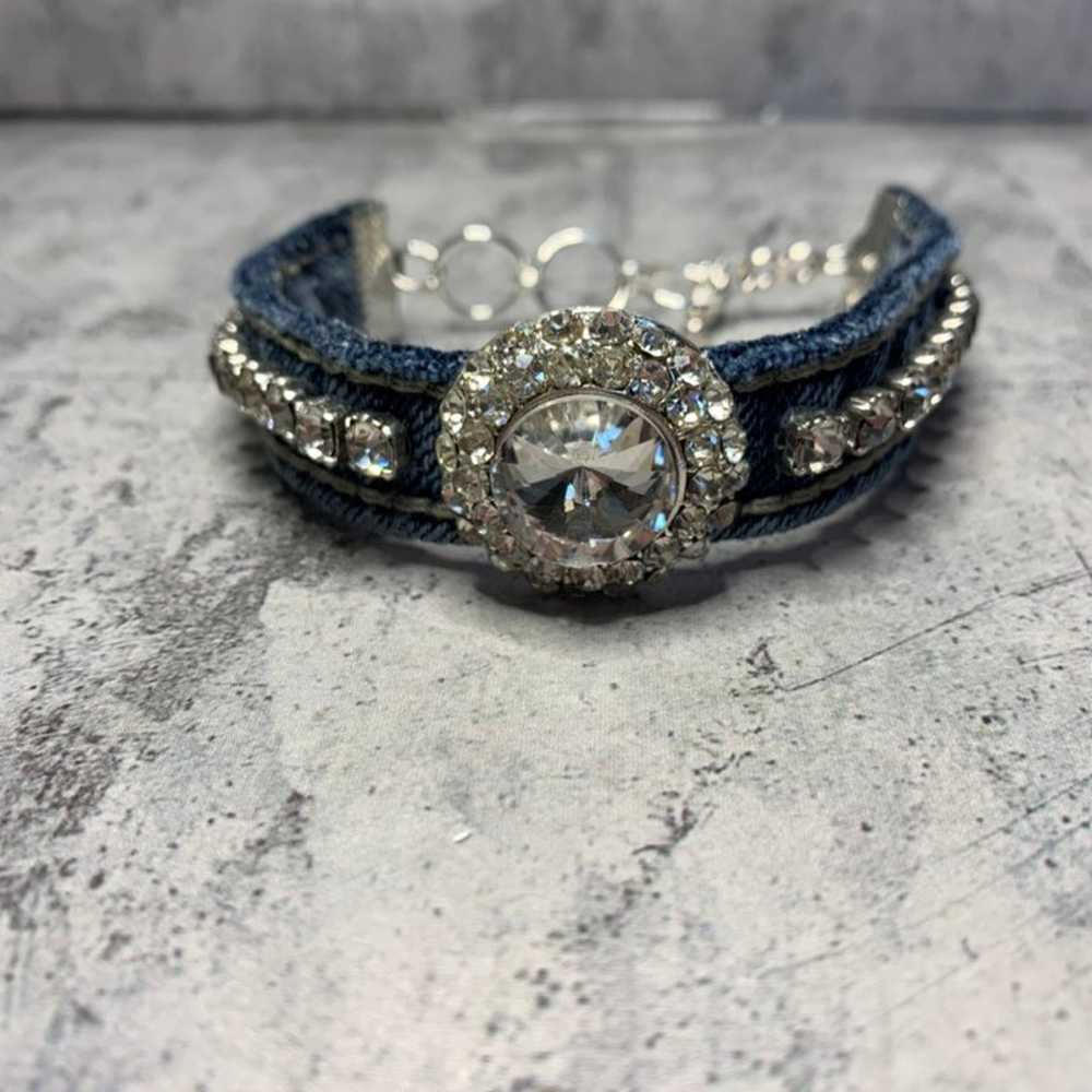 One of a kind Bling Jean Bracelet - image 5