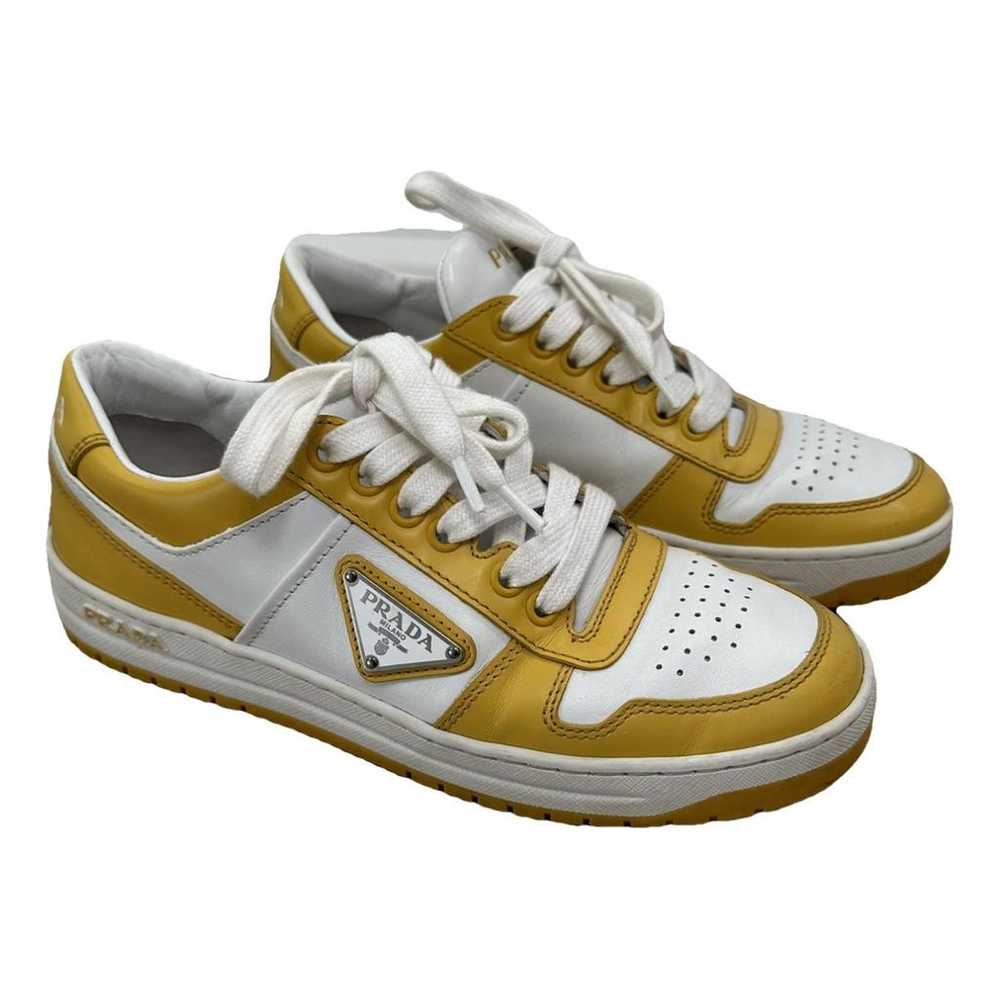 Prada Downtown leather trainers - image 1