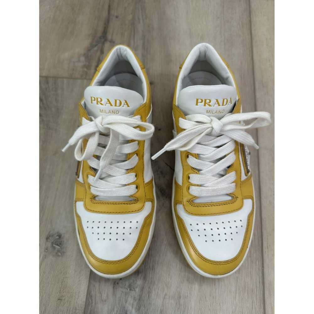 Prada Downtown leather trainers - image 2