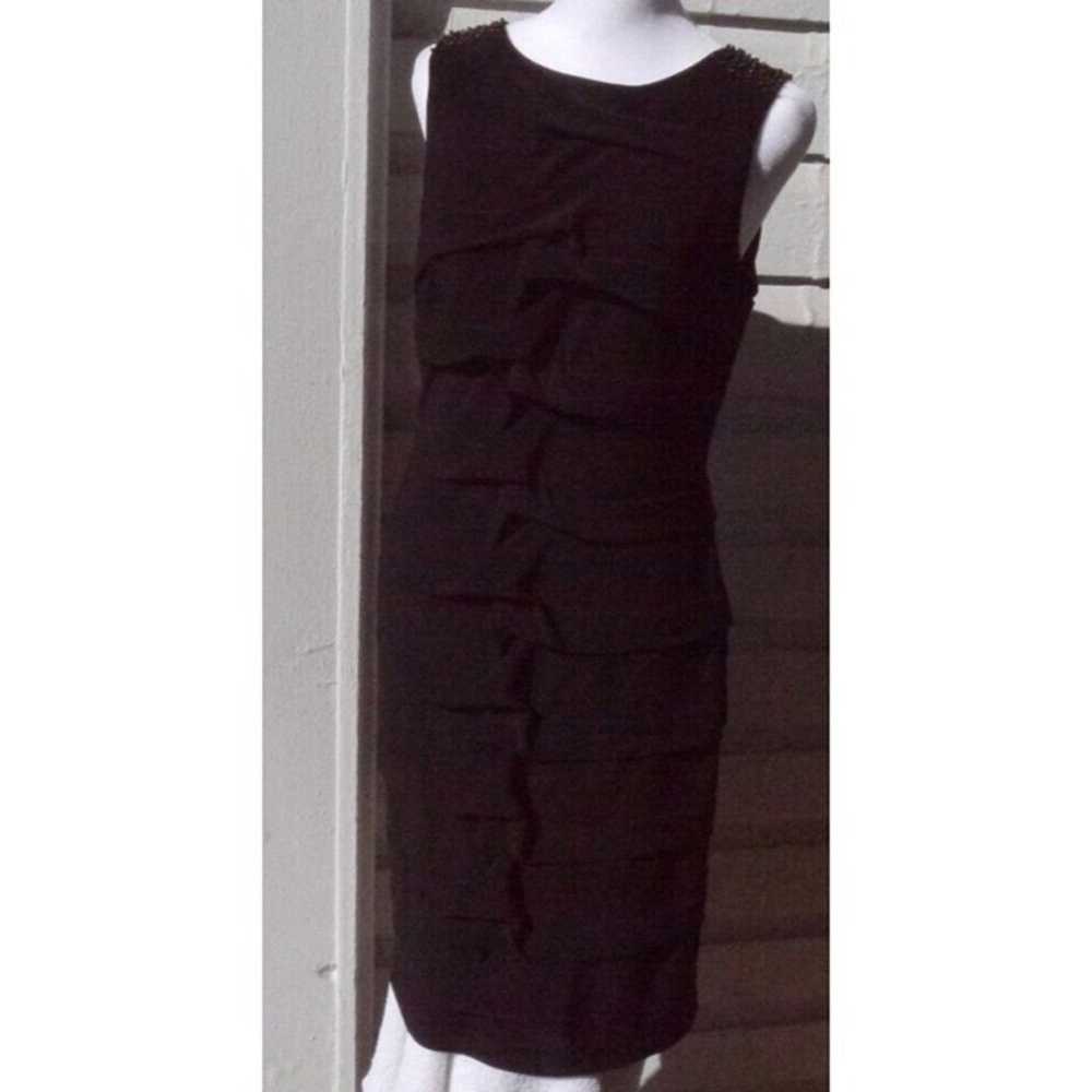 Adrianna Papell Black Chic Cocktail Dress Size 8 … - image 1