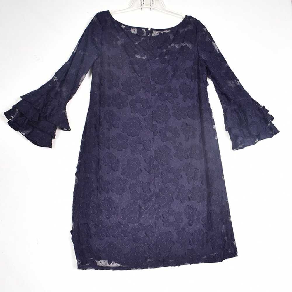 Jessica Howard Navy Floral Dress Long Sleeve Size… - image 5