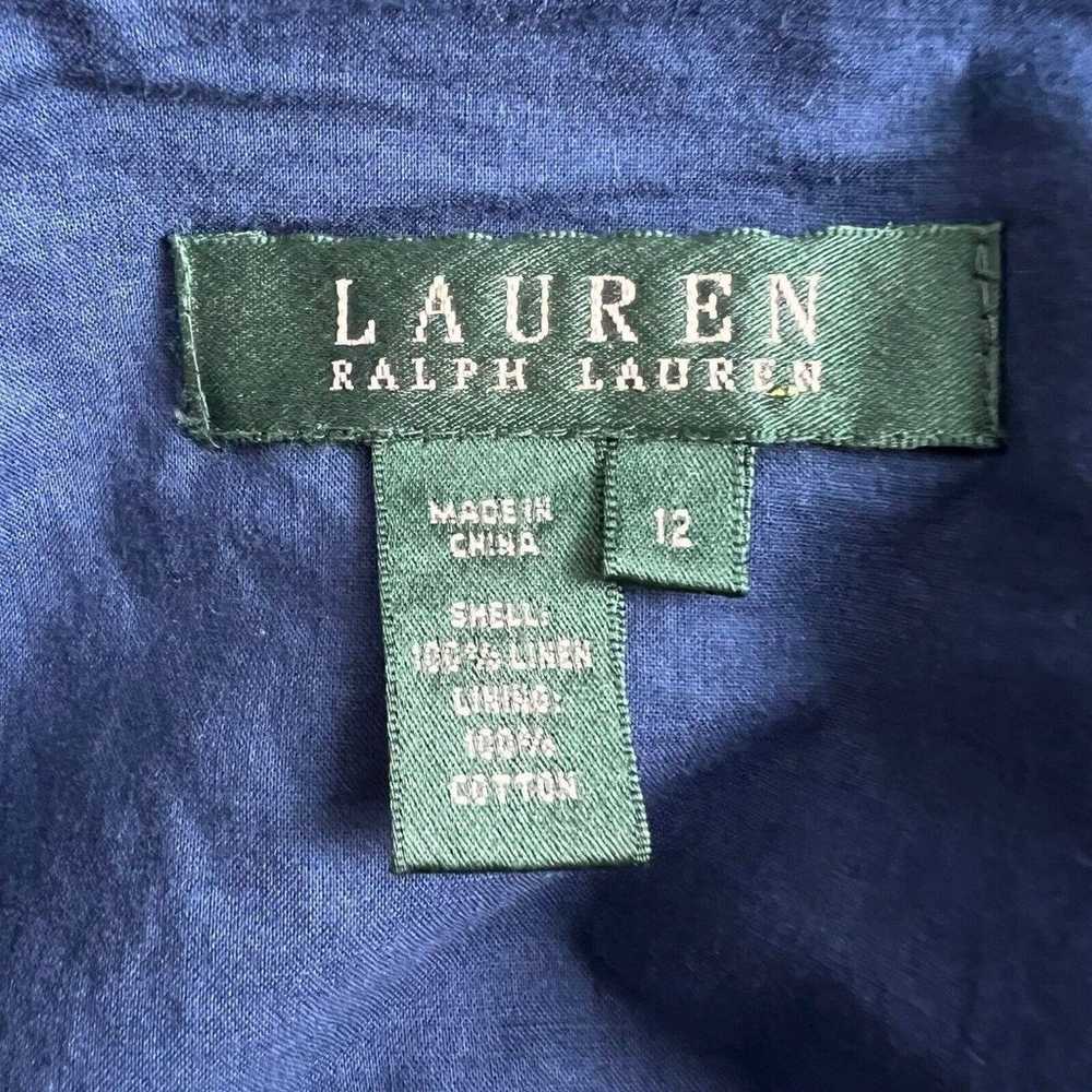 Lauren Ralph Lauren Womens Linen Floral Sleeveles… - image 3