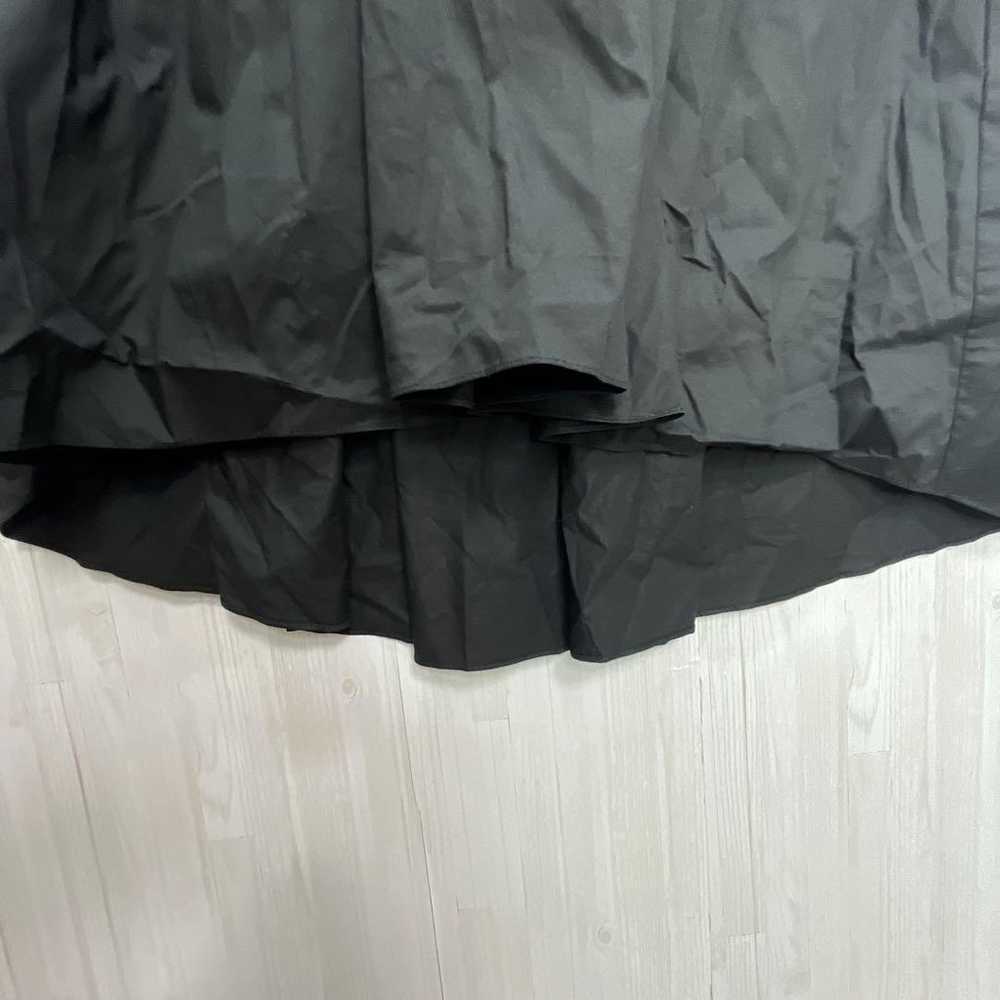 ZARA Puff Sleeve Tiered Skirt Shirt Dress Black L - image 7