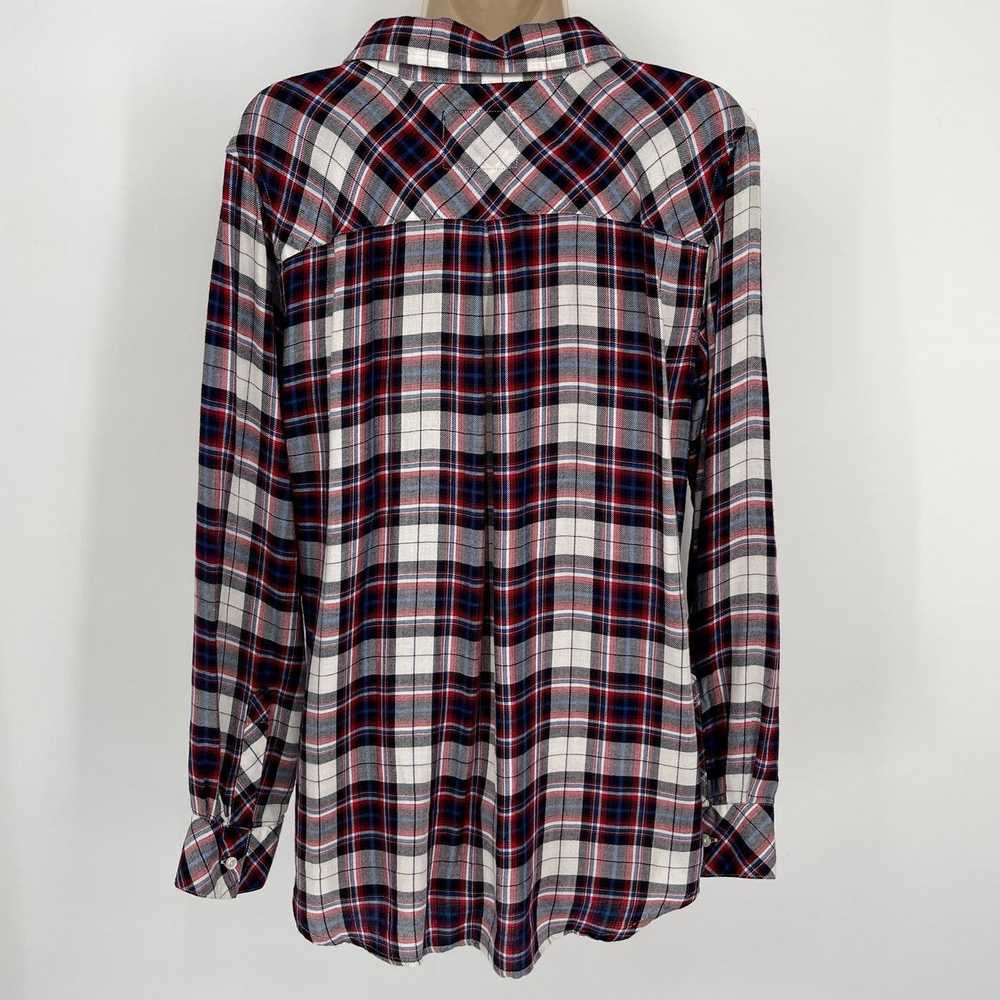 Rails Rails Button Front Flannel Shirt Plaid Sz L… - image 5