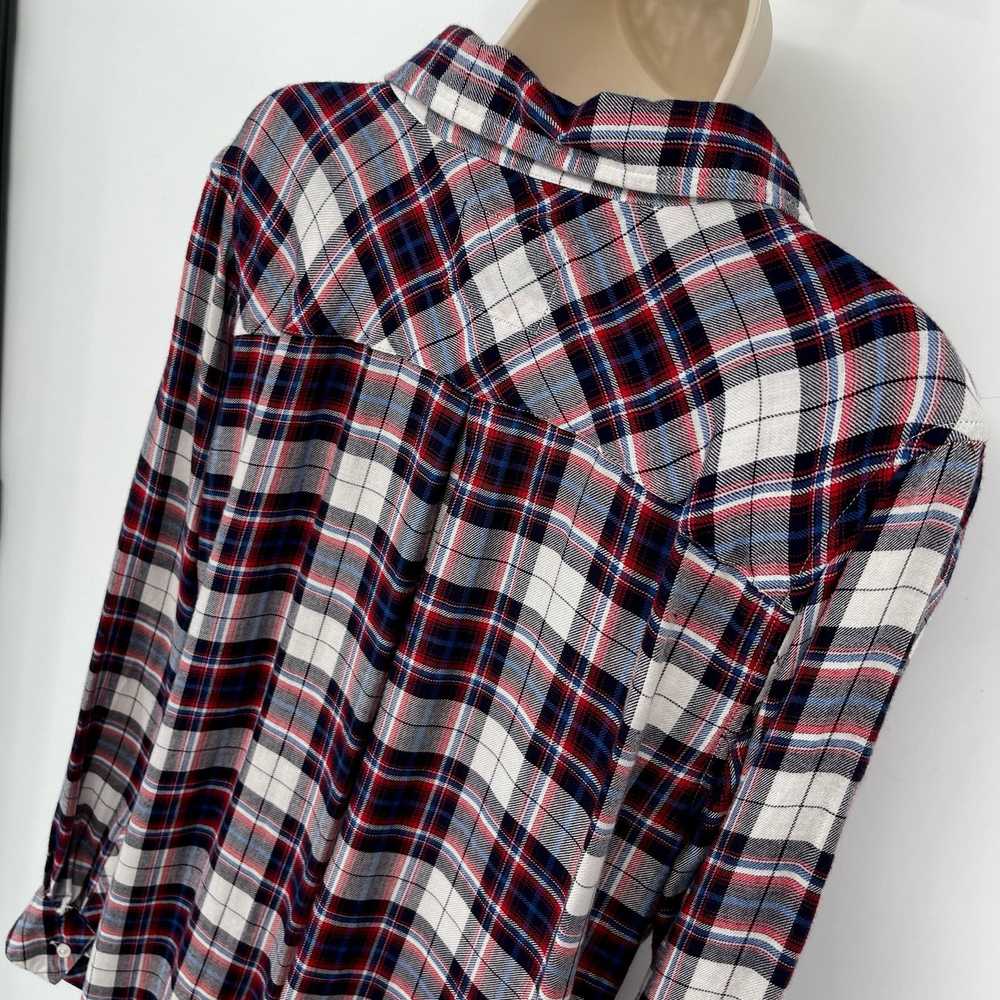 Rails Rails Button Front Flannel Shirt Plaid Sz L… - image 6