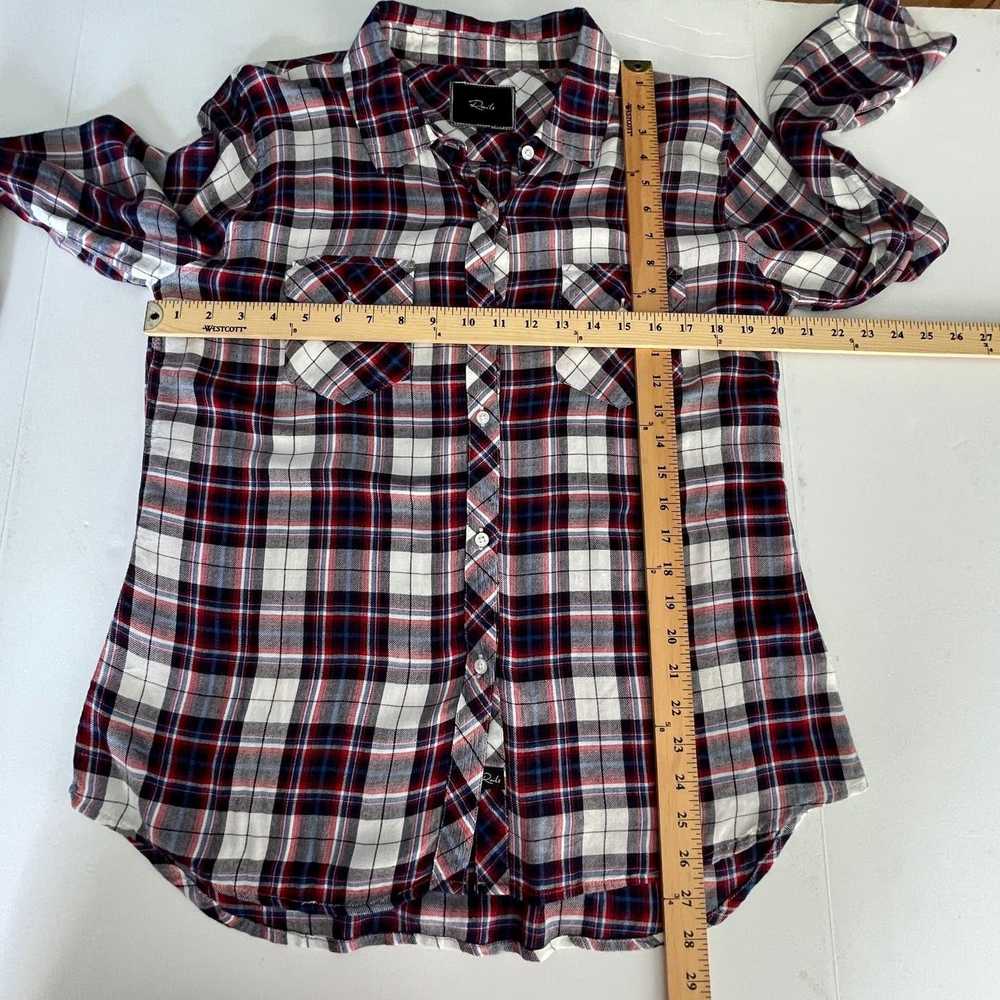 Rails Rails Button Front Flannel Shirt Plaid Sz L… - image 7