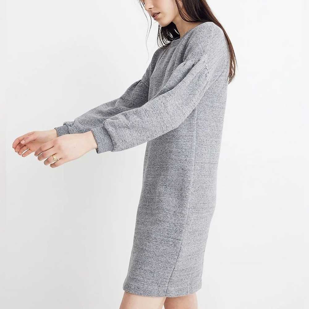 Madewell Bubble-Sleeve Sweatshirt Dress Women’s S… - image 2