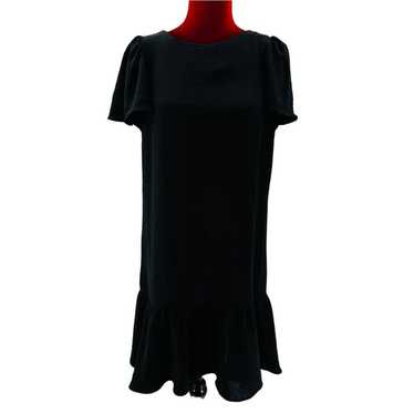 DKNY sz 8 M black Flutter Hem Short sleeve Trapez… - image 1