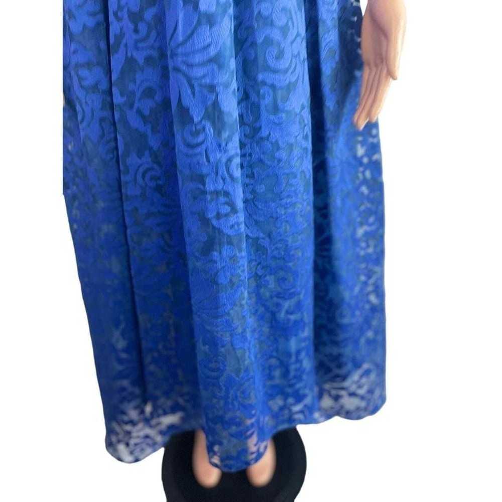 JS Collections Sz. 8 royal blue high low gown - image 11