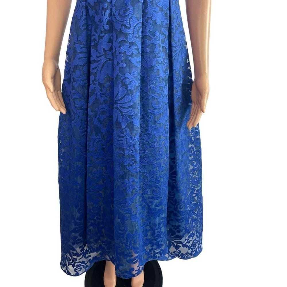 JS Collections Sz. 8 royal blue high low gown - image 12