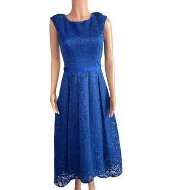 JS Collections Sz. 8 royal blue high low gown - image 1