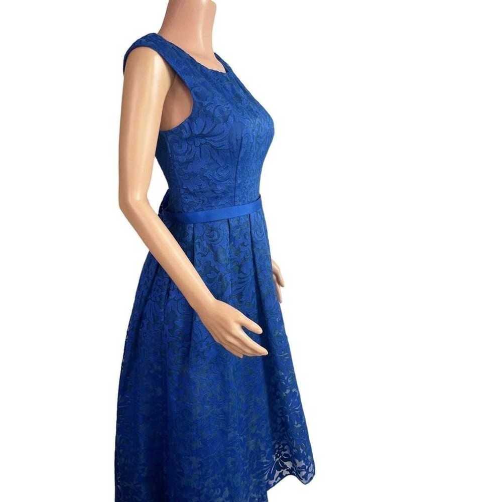 JS Collections Sz. 8 royal blue high low gown - image 3