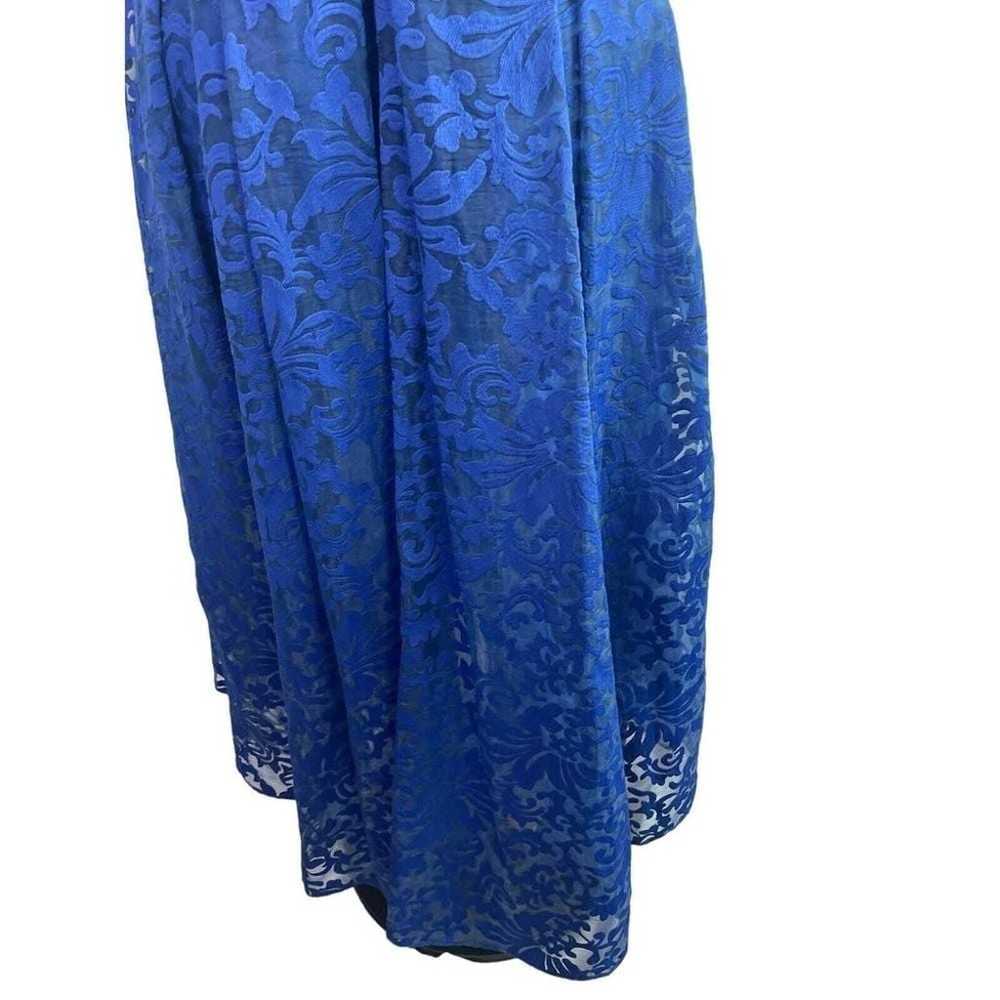 JS Collections Sz. 8 royal blue high low gown - image 4