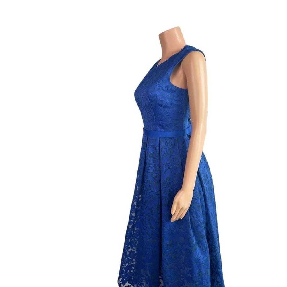 JS Collections Sz. 8 royal blue high low gown - image 5