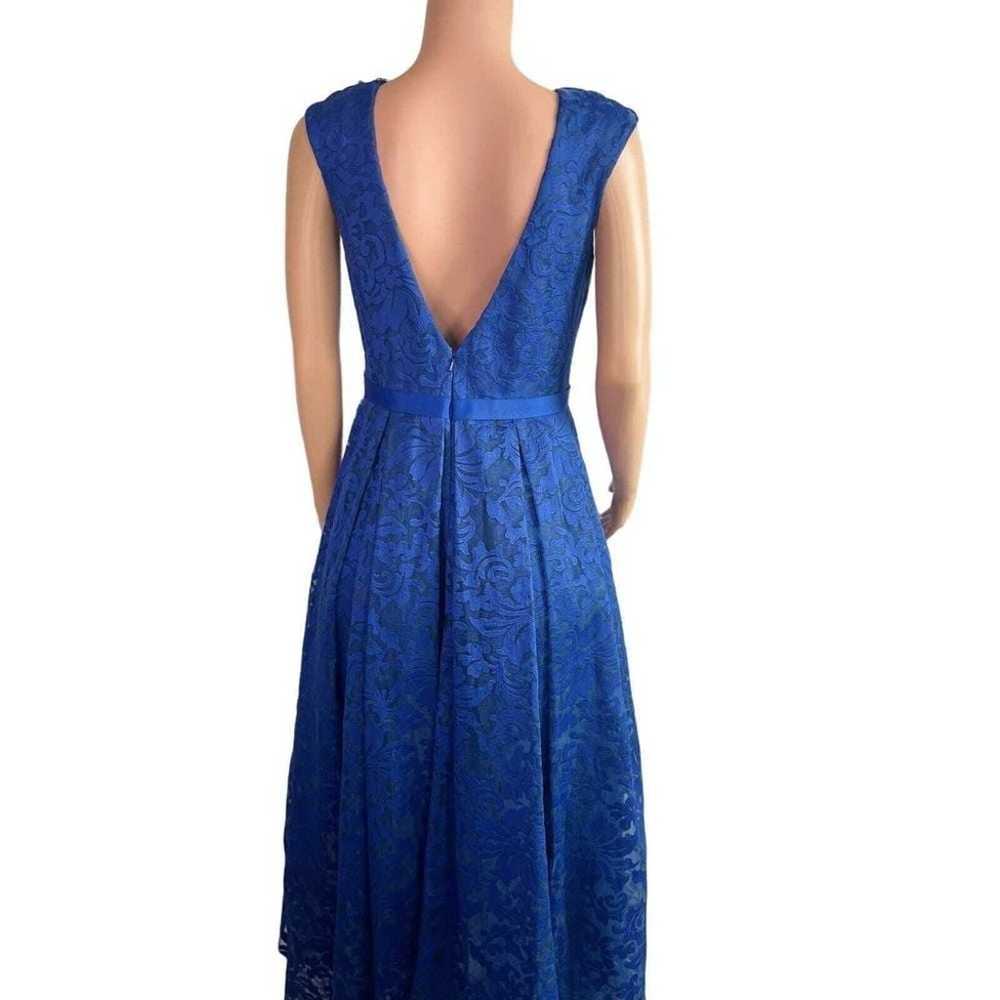 JS Collections Sz. 8 royal blue high low gown - image 6