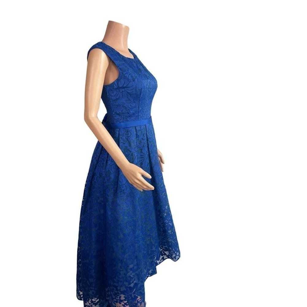 JS Collections Sz. 8 royal blue high low gown - image 8