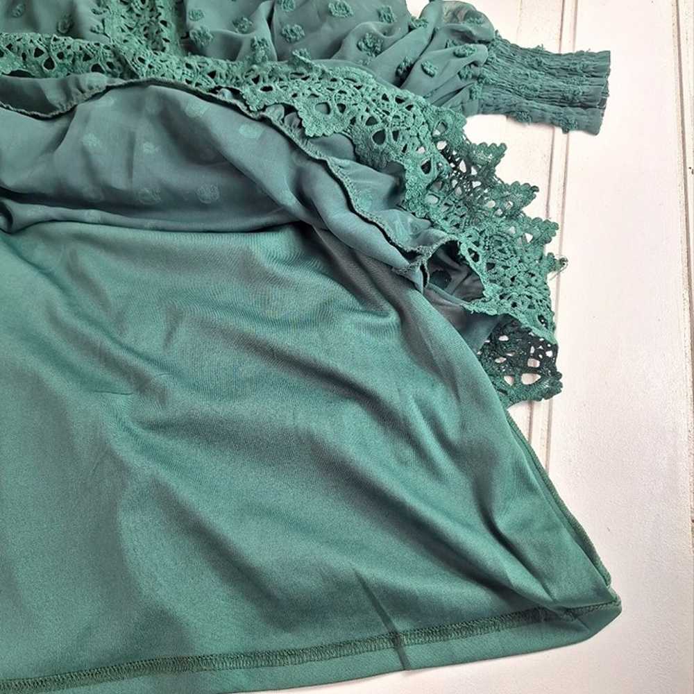 Lulus Lust or Love Emerald Green Embroidered Lace… - image 9