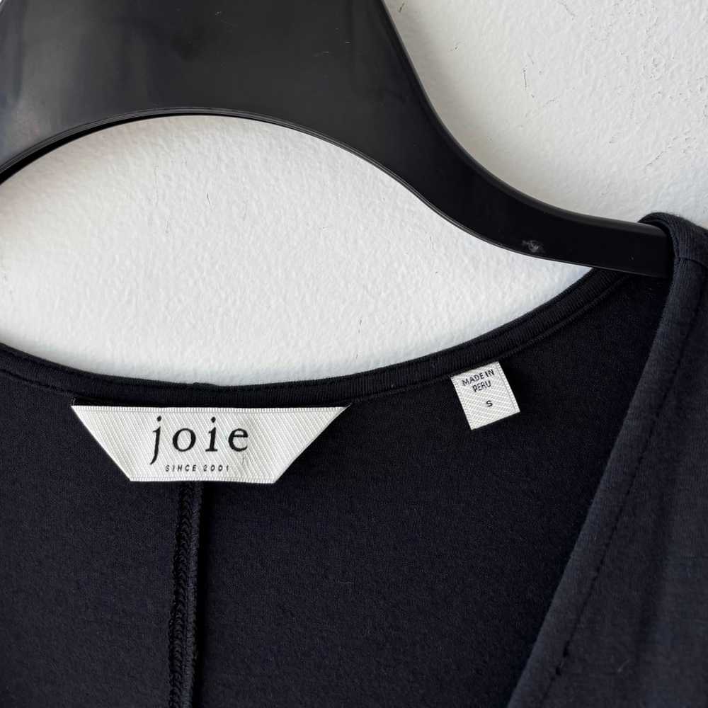 JOIE Black T Shirt Dress Relaxed Fit Pima Cotton … - image 3