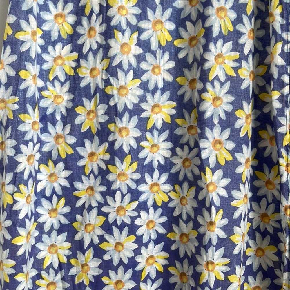 Vintage 90’s Y2K handmade daisy print sleeveless … - image 4