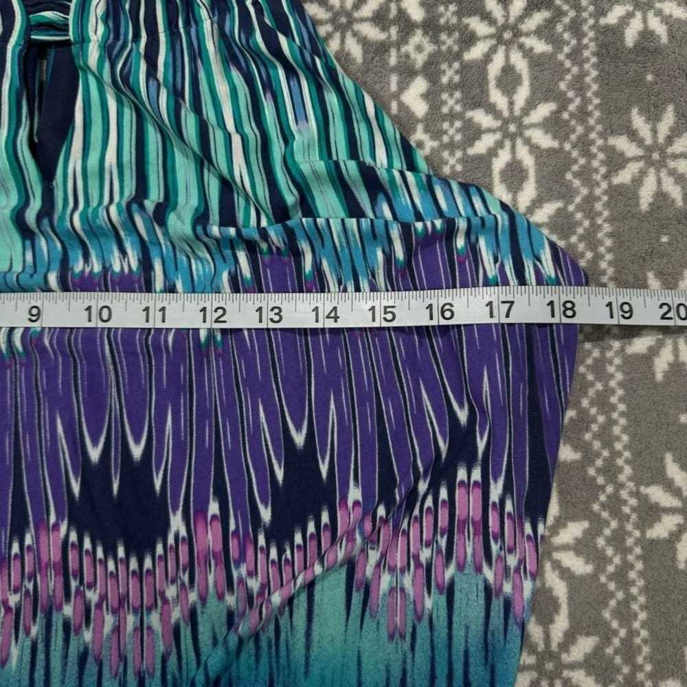 Chicos Jill Ikat Turquoise/Purple Print Halter Ma… - image 12