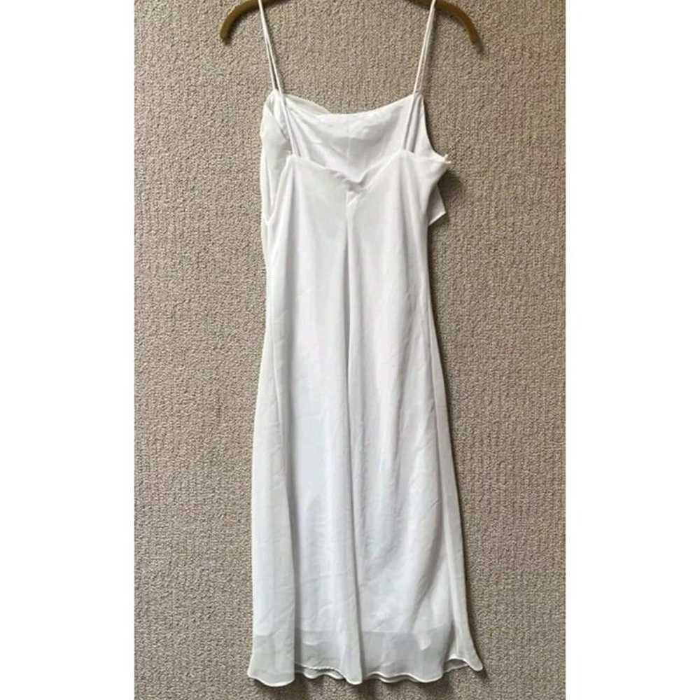 Vtg Eureka Slip Dress Women Size Large White Y2K … - image 2