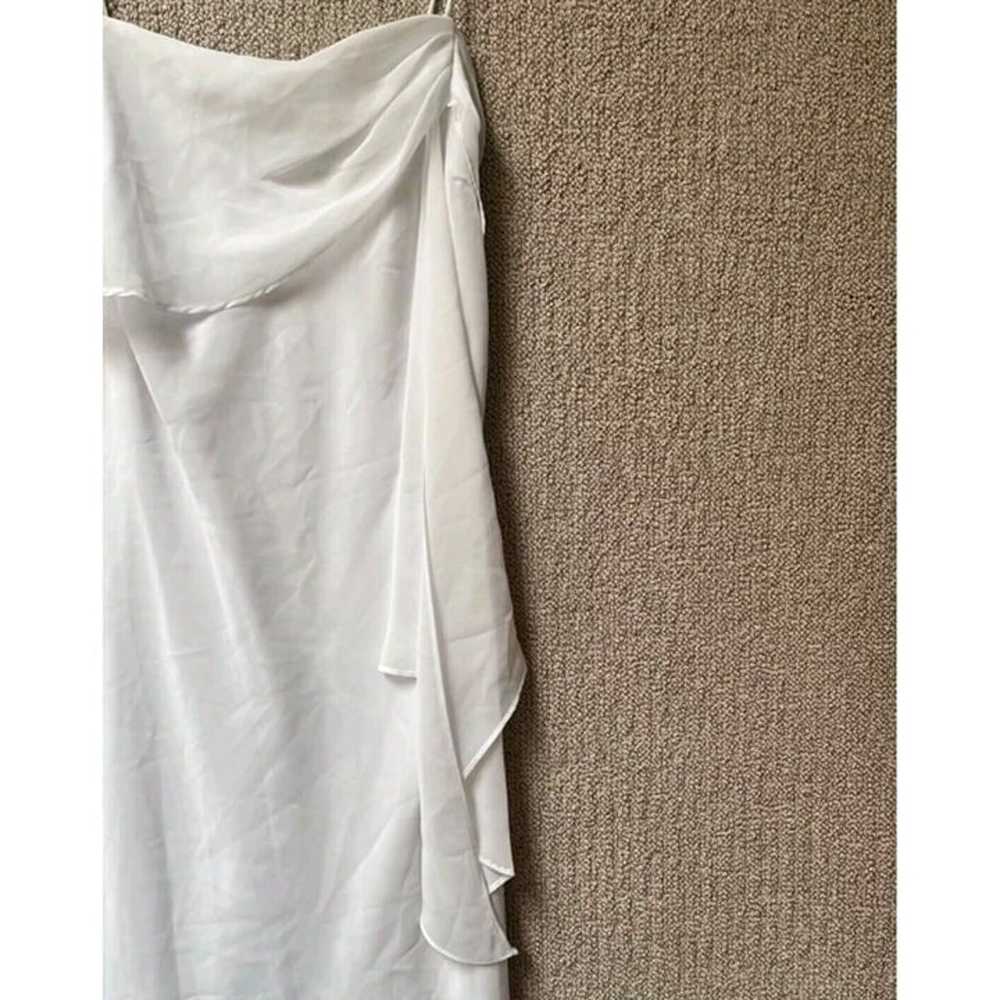 Vtg Eureka Slip Dress Women Size Large White Y2K … - image 3