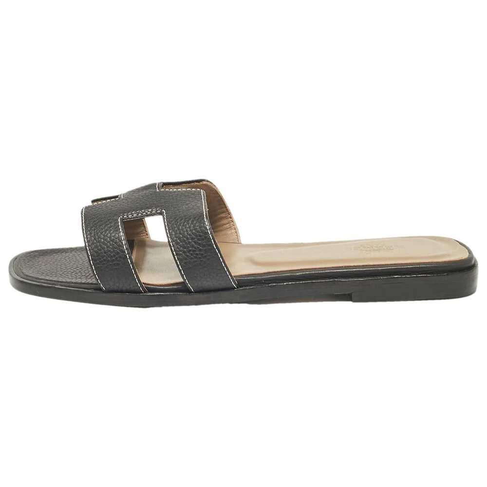 Hermès Patent leather sandal - image 1