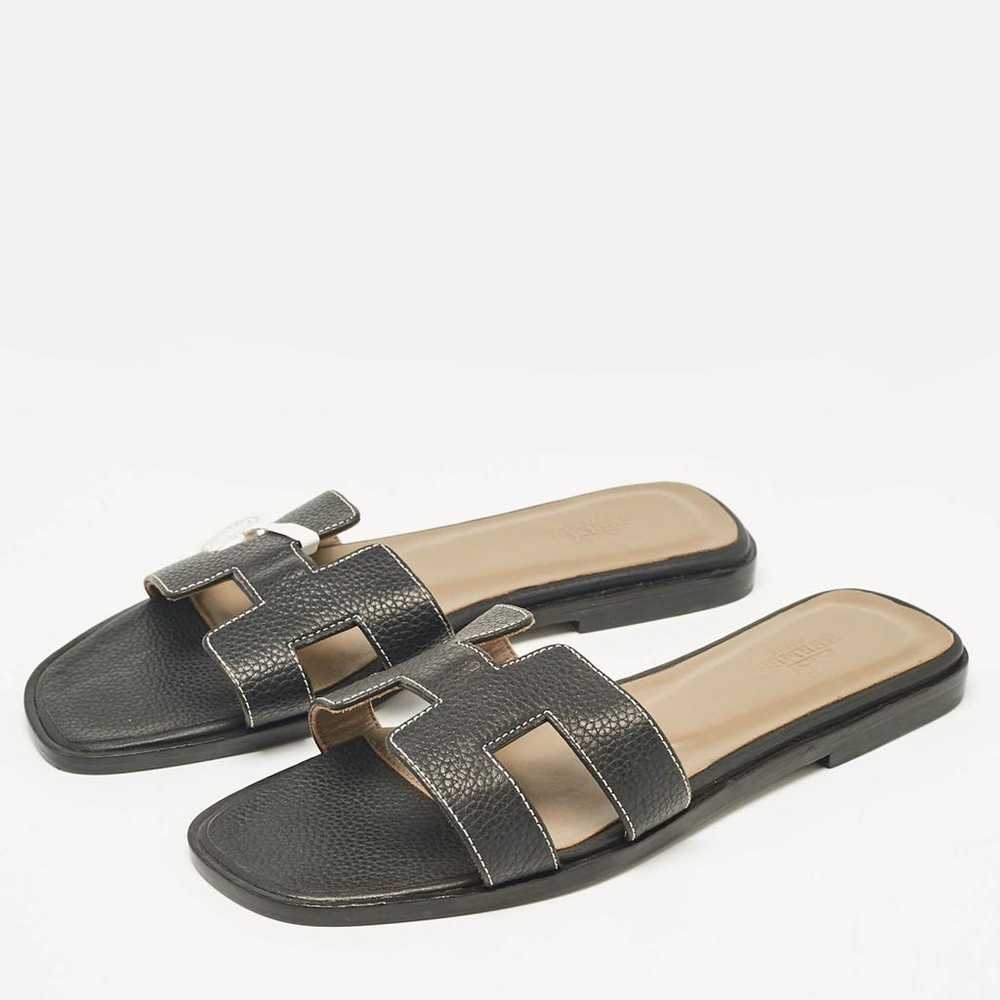 Hermès Patent leather sandal - image 2