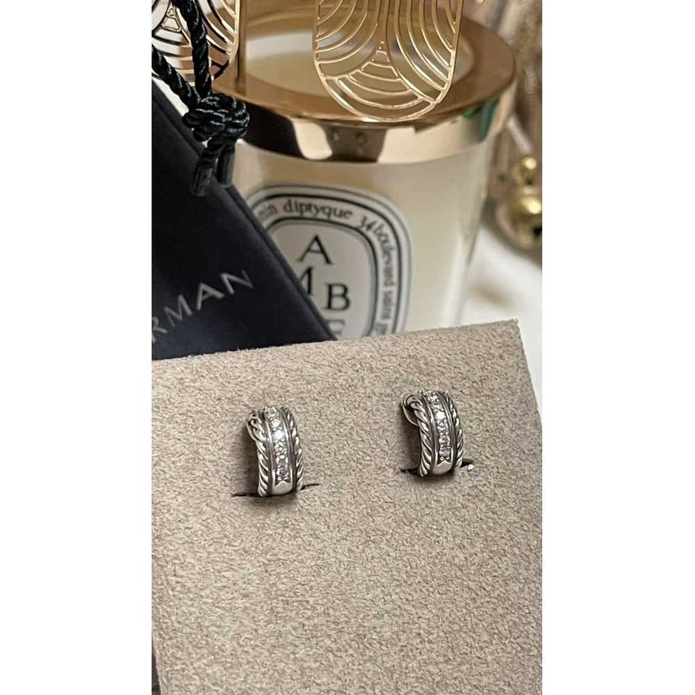 David Yurman Silver earrings - image 2