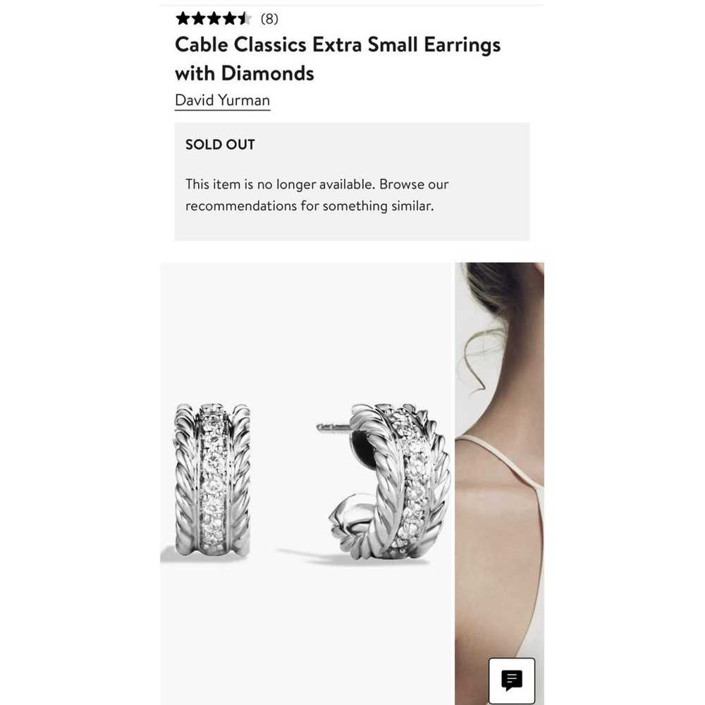 David Yurman Silver earrings - image 4